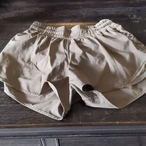 Olive green Lululemon shorts